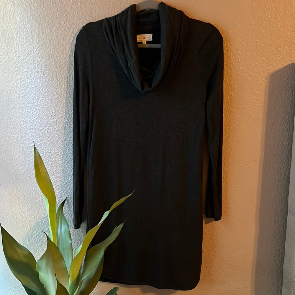 Lou & Grey Funnel Neck Long Sleeve Dress